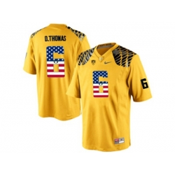 2016 US Flag Fashion Mens Oregon Duck DeAnthony Thomas #6 College Football Limited Jersey - Yellow 2016 US Flag Fashion Mens Oregon Duck DeAnthony Thomas #6 College Football Limited Jersey - Yellow
