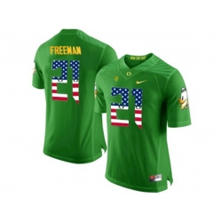 2016 US Flag Fashion Mens Oregon Ducks Royce Freeman #21 College Football Limited Jersey - Apple Green 2016 US Flag Fashion Mens Oregon Ducks Royce Freeman #21 College Football Limited Jersey - Apple Green