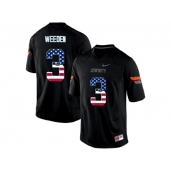 2016 US Flag Fashion Mens Oklahoma State Cowboys Brandon Weeden #3 Pro Combat College Football Jersey - Black 2016 US Flag Fashion Mens Oklahoma State Cowboys Brandon Weeden #3 Pro Combat College Football Jersey - Black