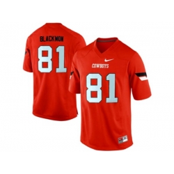 Mens Oklahoma State Cowboys Justin Blackmon #81 Pro Combat College Football Jersey - Orange Mens Oklahoma State Cowboys Justin Blackmon #81 Pro Combat College Football Jersey - Orange