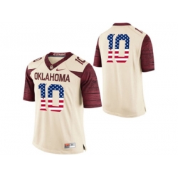 2016 US Flag Fashion Mens Oklahoma Sooners #10 College Limited Football Jersey - White 2016 US Flag Fashion Mens Oklahoma Sooners #10 College Limited Football Jersey - White