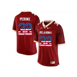 2016 US Flag Fashion Mens Oklahoma Sooners Samaje Perine #32 College Limited Football Jersey - Crimson 2016 US Flag Fashion Mens Oklahoma Sooners Samaje Perine #32 College Limited Football Jersey - Crimson