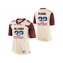 2016 US Flag Fashion Mens Oklahoma Sooners Samaje Perine #32 College Limited Football Jersey - White 2016 US Flag Fashion Mens Oklahoma Sooners Samaje Perine #32 College Limited Football Jersey - White