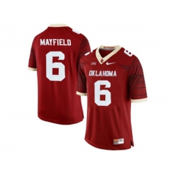 Mens Oklahoma Sooners Baker Mayfield #6 College Limited Football Jersey - Crimson Mens Oklahoma Sooners Baker Mayfield #6 College Limited Football Jersey - Crimson