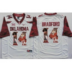 Oklahoma Sooners #14 Sam Bradford White Player Fashion Stitched NCAA Jersey Oklahoma Sooners #14 Sam Bradford White Player Fashion Stitched NCAA Jersey