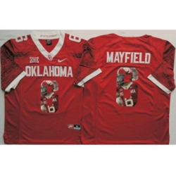 Oklahoma Sooners #6 Baker Mayfield Red Player Fashion Stitched NCAA Jersey Oklahoma Sooners #6 Baker Mayfield Red Player Fashion Stitched NCAA Jersey