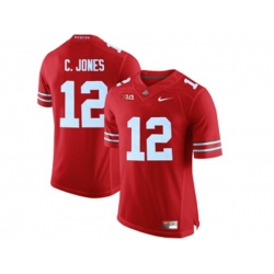 2016 Ohio State Buckeyes C.Jones #12 College Football Limited Jersey - Scarlet 2016 Ohio State Buckeyes C.Jones #12 College Football Limited Jersey - Scarlet