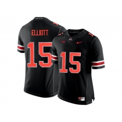 2016 Ohio State Buckeyes Ezekiel Elliott #15 College Football Limited Jersey - Blackout 2016 Ohio State Buckeyes Ezekiel Elliott #15 College Football Limited Jersey - Blackout