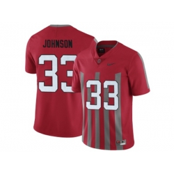 2016 Ohio State Buckeyes Pete Johnson #33 College Football Alternate Elite Jersey - Scarlet 2016 Ohio State Buckeyes Pete Johnson #33 College Football Alternate Elite Jersey - Scarlet