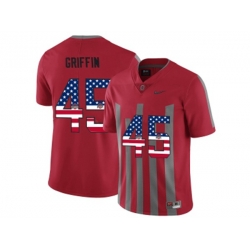 2016 US Flag Fashion Ohio State Buckeyes Archie Griffin #45 College Football Alternate Elite Jersey - Scarlet 2016 US Flag Fashion Ohio State Buckeyes Archie Griffin #45 College Football Alternate Elite Jersey - Scarlet