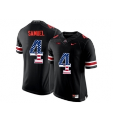 2016 US Flag Fashion Ohio State Buckeyes Curtis Samuel #4 College Football Limited Jersey - Blackout