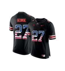 2016 US Flag Fashion Ohio State Buckeyes Eddie George #27 College Football Limited Jersey - Blackout