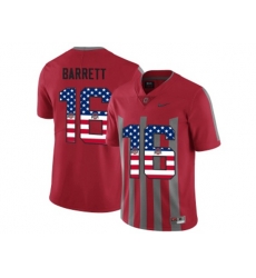 2016 US Flag Fashion Ohio State Buckeyes J.T Barrett #16 College Football Alternate Elite Jersey - Scarlet