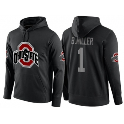 NCAA Ohio State Buckeyes #1 Braxton Miller Black Playoff Bound Vital College Football Pullover Hoodie