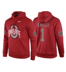 NCAA Ohio State Buckeyes #1 Braxton Miller Red Playoff Bound Vital College Football Pullover Hoodie