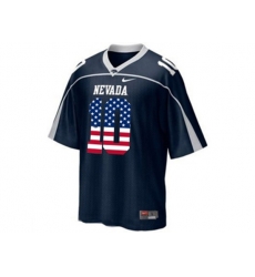 2016 US Flag Fashion Nevada Wolf Pack Colin Kaepernick #10 WAC Patch College Football Jerseys - Blue