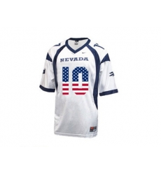 2016 US Flag Fashion Nevada Wolf Pack Colin Kaepernick #10 WAC Patch College Football Jerseys - White