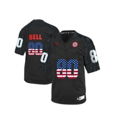 2016 US Flag Fashion Mens Nebraska Cornhuskers Kenny Bell #80 College Football Jersey - Black