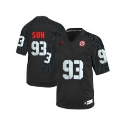 Mens Nebraska Cornhuskers Ndamukong Suh #93 College Football Jersey - Black Mens Nebraska Cornhuskers Ndamukong Suh #93 College Football Jersey - Black