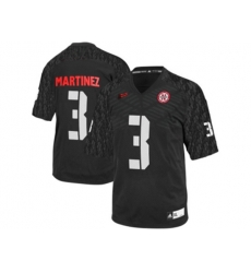 Mens Nebraska Cornhuskers Taylor Martinez #3 College Football Jersey - Black