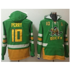 Anaheim Ducks #10 Corey Perry Green Name & Number Pullover NHL Hoodie Anaheim Ducks #10 Corey Perry Green Name & Number Pullover NHL Hoodie
