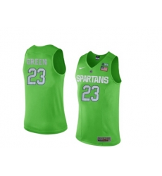 Michigan State Spartans Draymond Green #23 College Basketball Authentic Jersey - Apple Green