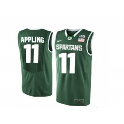 Michigan State Spartans Keith Appling #11 College Basketball Authentic Jersey - Green Michigan State Spartans Keith Appling #11 College Basketball Authentic Jersey - Green
