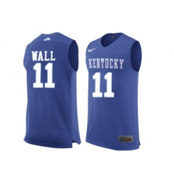 Mens Kentucky Wildcats John Wall #11 College Basketball Jersey - Royal Blue Mens Kentucky Wildcats John Wall #11 College Basketball Jersey - Royal Blue