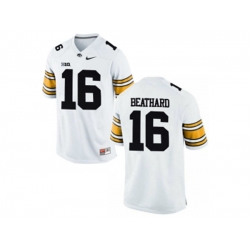 Mens Iowa Hawkeyes C.J Beathard #16 College Football Limited Jersey - White