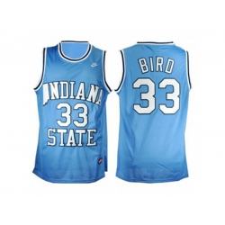 Indiana State Sycamores Larry Bird #33 College Basketball Hardwood Legends Jersey - Blue Indiana State Sycamores Larry Bird #33 College Basketball Hardwood Legends Jersey - Blue