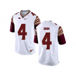 2016 Mens Florida State Seminoles Dalvin Cook #4 College Football Limited Jersey - White 2016 Mens Florida State Seminoles Dalvin Cook #4 College Football Limited Jersey - White