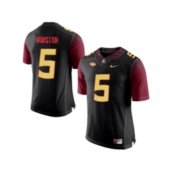 2016 Mens Florida State Seminoles Jameis Winston #5 College Football Limited Jersey - Black 2016 Mens Florida State Seminoles Jameis Winston #5 College Football Limited Jersey - Black