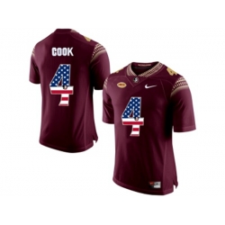 2016 US Flag Fashion-2016 Mens Florida State Seminoles Dalvin Cook #4 College Football Limited Jersey - Red 2016 US Flag Fashion-2016 Mens Florida State Seminoles Dalvin Cook #4 College Football Limited Jersey - Red