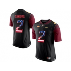 2016 US Flag Fashion-2016 Mens Florida State Seminoles Deion Sanders #2 College Football Limited Jersey - Black 2016 US Flag Fashion-2016 Mens Florida State Seminoles Deion Sanders #2 College Football Limited Jersey - Black