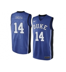 Mens Duke Blue Devils Brandon Ingram #14 V Neck College Basketball Elite Jersey - - Royal Blue