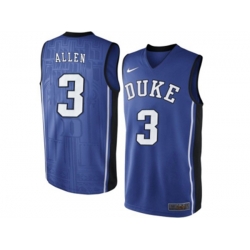 Mens Duke Blue Devils Garyson Allen #3 V Neck College Basketball Elite Jersey - - Royal Blue