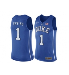 Mens Kyrie Irving #1 Duke Blue Devils Hyper Elite Authentic Performance Basketball Jersey - Royal Blue