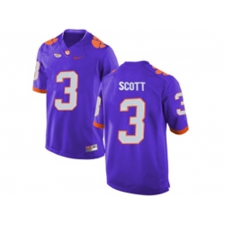 2016 Clemson Tigers Artavis Scott #3 College Football Limited Jersey - Purple 2016 Clemson Tigers Artavis Scott #3 College Football Limited Jersey - Purple