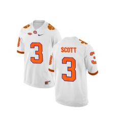 2016 Clemson Tigers Artavis Scott #3 College Football Limited Jersey - White