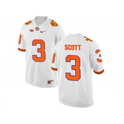 2016 Clemson Tigers Artavis Scott #3 College Football Limited Jersey - White 2016 Clemson Tigers Artavis Scott #3 College Football Limited Jersey - White