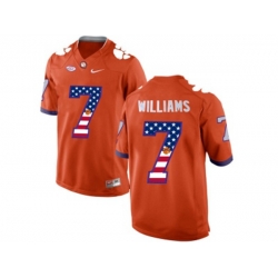 2016 US Flag Fashion Clemson Tigers Mike Williams #7 College Football Limited Jersey - Orange 2016 US Flag Fashion Clemson Tigers Mike Williams #7 College Football Limited Jersey - Orange