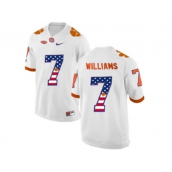 2016 US Flag Fashion Clemson Tigers Mike Williams #7 College Football Limited Jersey - White 2016 US Flag Fashion Clemson Tigers Mike Williams #7 College Football Limited Jersey - White