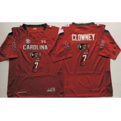 South Carolina Fighting Gamecocks #7 Jadeveon Clowney Red Player Fashion Stitched NCAA Jersey South Carolina Fighting Gamecocks #7 Jadeveon Clowney Red Player Fashion Stitched NCAA Jersey
