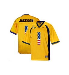 2016 US Flag Fashion Mens California Golden Bears DeSean Jackson #1 College Football Jersey - Golden