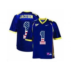 2016 US Flag Fashion Mens California Golden Bears DeSean Jackson #1 College Football Jersey - Navy Blue 2016 US Flag Fashion Mens California Golden Bears DeSean Jackson #1 College Football Jersey - Navy Blue