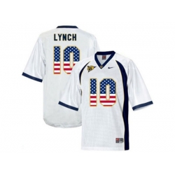 2016 US Flag Fashion Mens California Golden Bears Marshawn Lynch #10 College Football Jersey - White 2016 US Flag Fashion Mens California Golden Bears Marshawn Lynch #10 College Football Jersey - White
