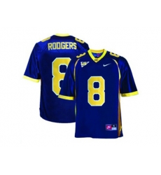 Mens California Golden Bears Aaron Rodgers #8 College Football Jersey - Navy Blue