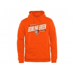 Bowling Green St. Falcons Double Bar Pullover Hoodie Orange