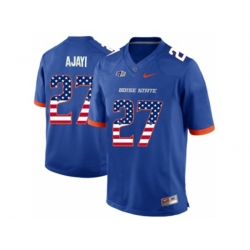 2016 US Flag Fashion Mens Boise State Broncos Jay Ajayi #27 College Football Jerseys - Blue 2016 US Flag Fashion Mens Boise State Broncos Jay Ajayi #27 College Football Jerseys - Blue