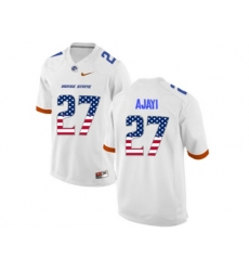 2016 US Flag Fashion Mens Boise State Broncos Jay Ajayi #27 College Football Jerseys - White